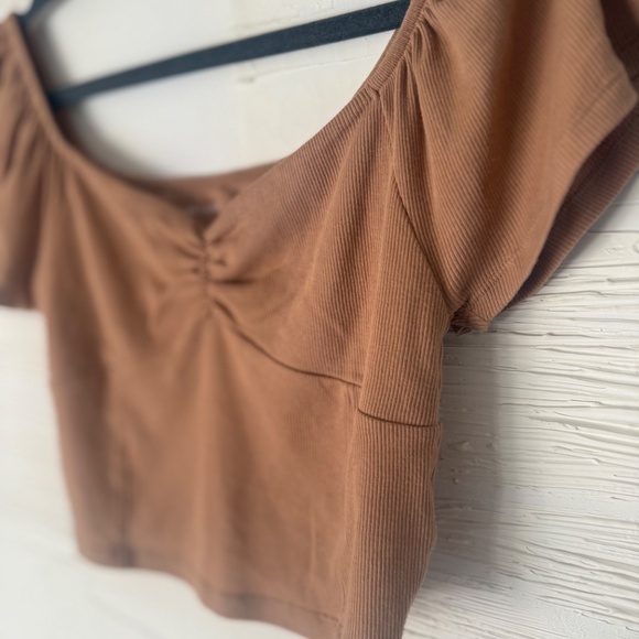 American Eagle Smocked Off-Shoulder Top | Size Small - Picture 4 of 7